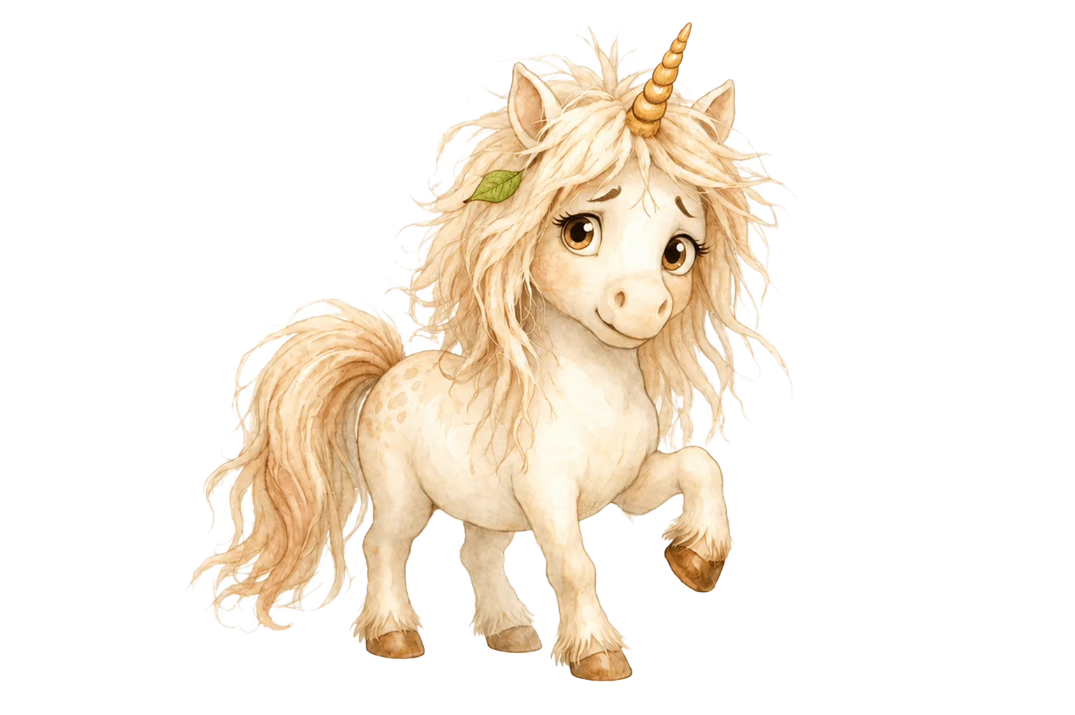 Isadora, a cheeky white unicorn